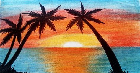 Sunset Drawing Easy Simple Sunset Drawing At Getdrawings Free