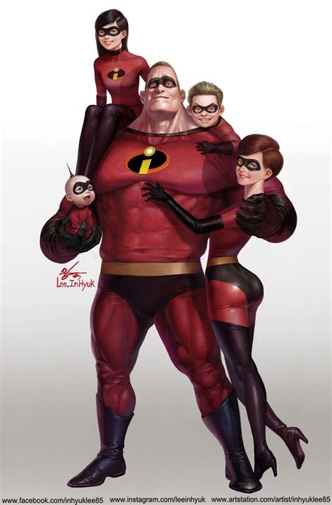 The Incredibles Superhero Disney Art