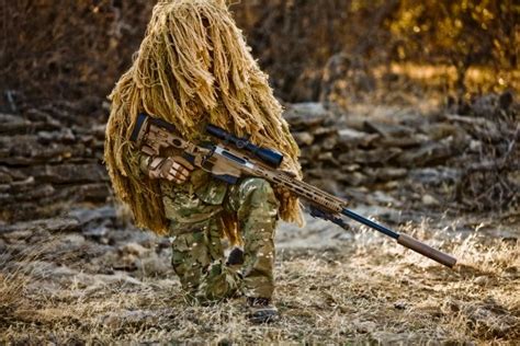 Us Army Special Forces Sniper With Remington Modular Sniper Rifle