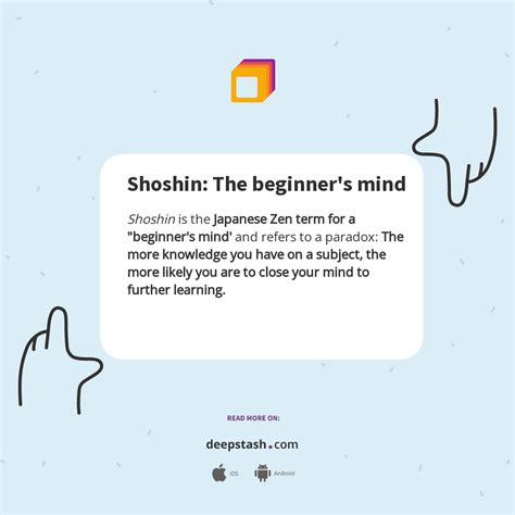 Shoshin The Beginners Mind Deepstash