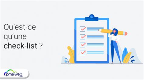D Finition De Check List Et Comment Lutiliser Efficacement Pme Web