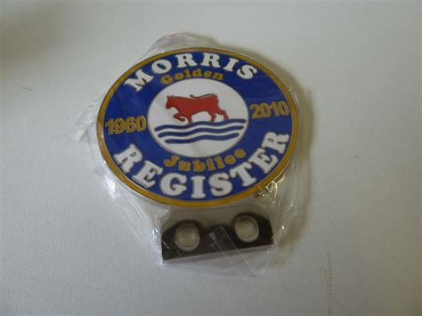 Morris Register Jubilee Car Badge Parts And Accessories