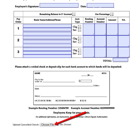 Request A Voided Check In A Direct Deposit Form Applicantstack