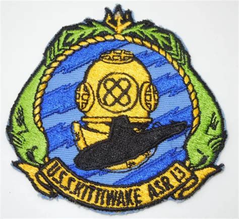 original us navy vietnam war uss kittiwake asr 13 submarine rescue patch s21 eur 18 64 picclick de