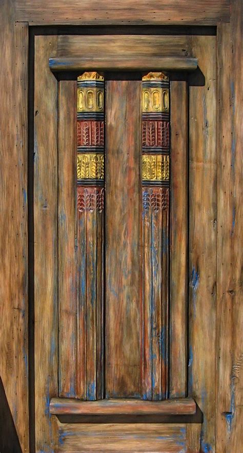 Door With Carved Columns La Puerta Originals