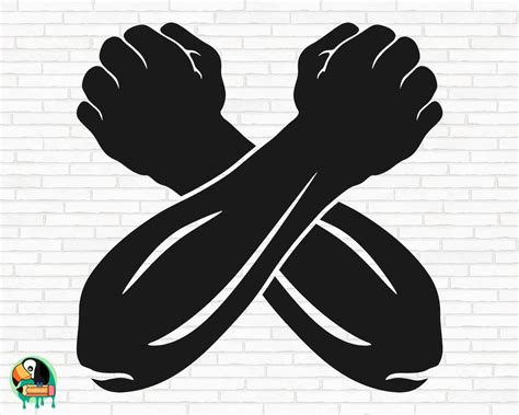 Cross Arms Svg Arms Crossed Gesture Svg X Salute Svg Hand Gesture