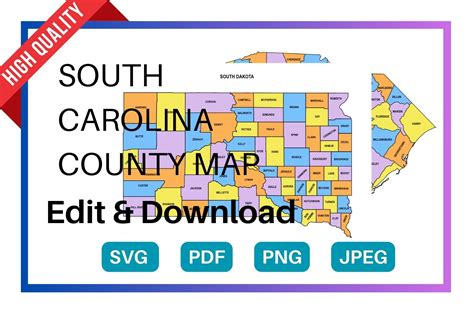 South Carolina County Map Editable And Printable State County Maps