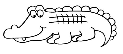 Wild animal of crocodile coloring in pages. Coloring Pages