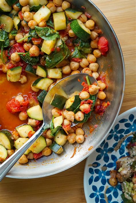 Italian Zucchini Chickpea Skillet Nikki Vegan