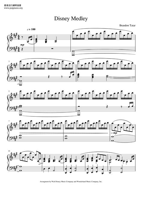Fascinant Manipuler Envision Disney Piano Sheet Music Free Pdf Contraste Vacant Badminton