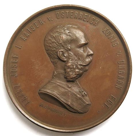 R3316 Medaille 1873 Wien Weltausstellung Franz Joseph I Sign