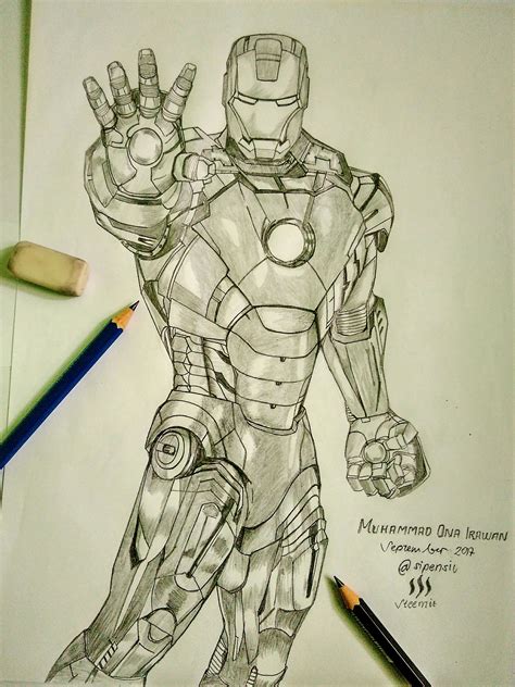 Iron Man Sketch At Explore Collection Of Iron Man