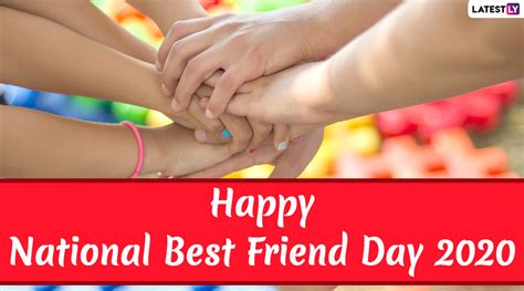 National Best Friend Day 2020 Wishes And Hd Images Whatsapp Stickers  Greetings Bestfriends