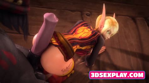 D Blood Elf With Smooth Cunt Enjoys A Big Dick Collection