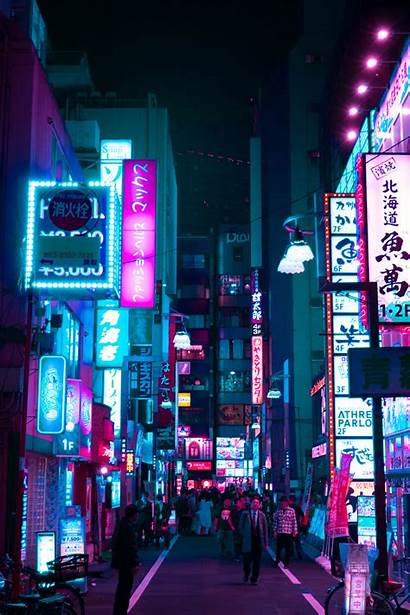 Cyberpunk Aesthetic Tokyo Neon Anime Wallpapers Night
