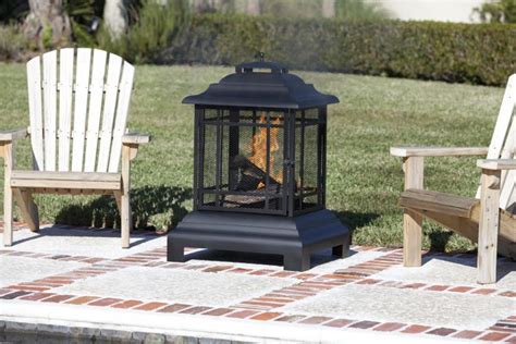 Rectangle Pagoda Patio Fireplace Well Traveled Living