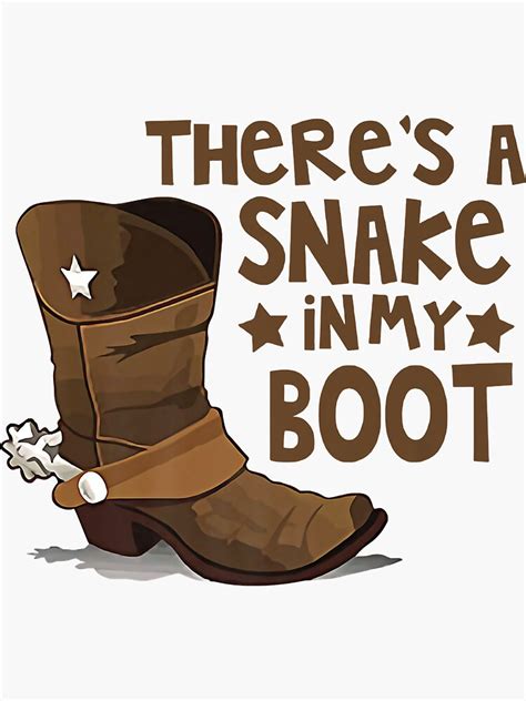 Funny Cowboy Boot Theres A Snake In My Boots Western Cowboy Premium