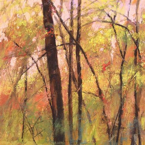 Landscape Pastel Paintings Trees Aspens Forests Woodlands Art