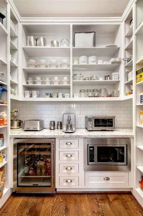 How to organize your pantry and a pretty pantry makeover subtle yet pretty mint green flower wall. 38+ Awesome Simple and Creative Small Kitchen Remodel ...