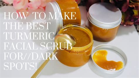 Diy Turmeric And Brown Sugar Facial Scrub Even Skin Tone And Dark