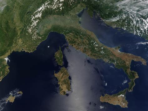 Nasa Visible Earth Italy And Southeast France