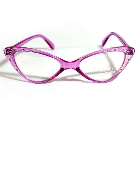 Retro Style 50s Twirl Cat Eye Glasses Candy Apple Costumes 50s