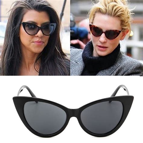 Jackjad Fashion Women Vintage Retro Cat Eye Design Sunglasses Lady Sex