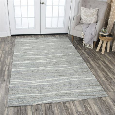 Rizzy Home Id968a Gray 8 X 10 Hand Tufted Area Rug