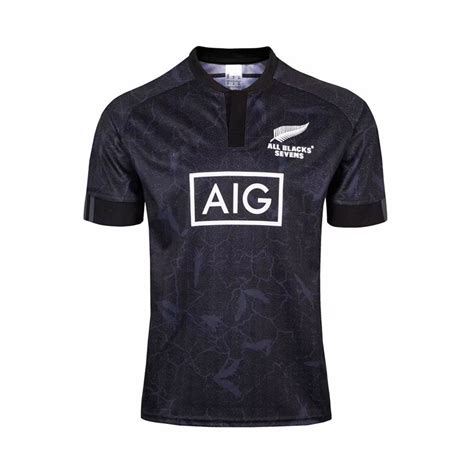New Zealand Maori All Blacks 2018 Sevens Home Rugby Jersey Mens S 3xl