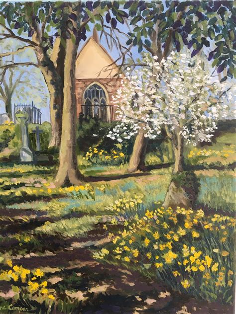 Country Church Original Oil Painting 16 By 12 Inches Lynne Etsy Uk