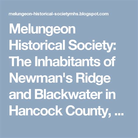 Melungeon Historical Society The Inhabitants Of Newmans Ridge And