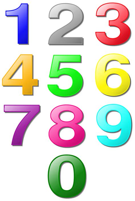 This page is filled with resources to help you teach your children numbers. One Sheet of Large Colored Numbers - Freeology