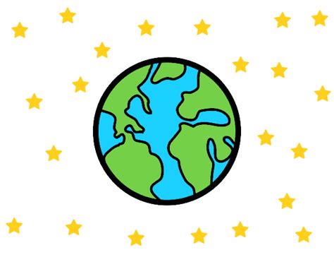 Dibujo De El Planeta Tierra Pintado Por En El Día 10 07 18