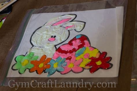 Easy Easter Diy Window Clings Gym Craft Laundry