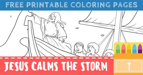Free Jesus Calms the Storm Coloring Pages (Printable PDFs) – ConnectUS