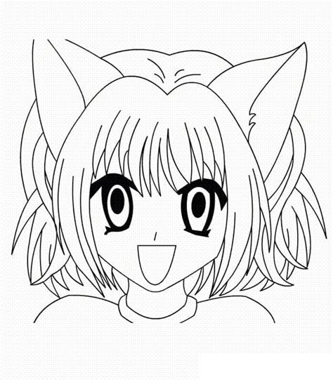 Happy Tokyo Mew Mew Coloring Page Free Printable Coloring Pages For Kids