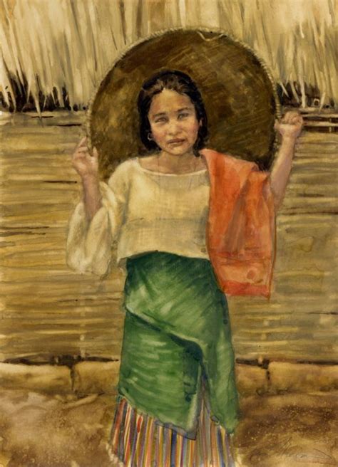 Filipino Girl Painting By Felipe Echevarria Artmajeur