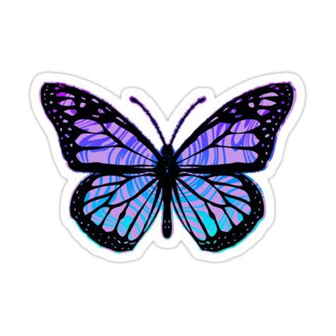 Monarch Butterfly Sticker By Bronte Taylor In 2021 Purple Butterfly