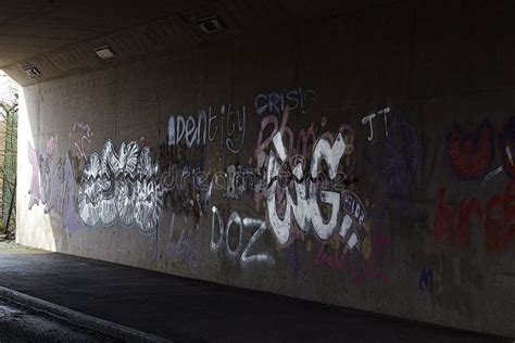 Vandalism Crime Wall Of Graffiti Stock Image Image Of Wall Crime