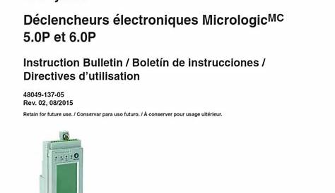 Micrologic 6.0P User Manual.pdf | Electromagnetic Interference | Amplifier