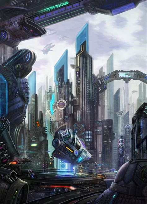 Fragments Of A Hologram Dystopia Futuristic City Cyberpunk City City