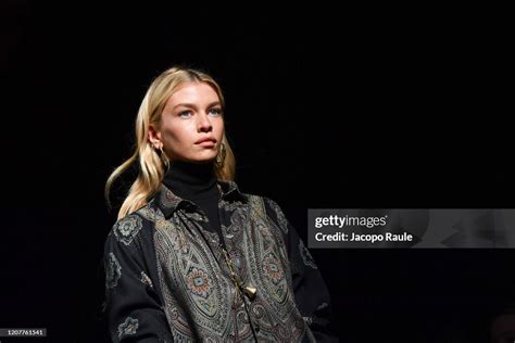 Stella Maxwell Walks The Runway During The Etro Fashion Show As Part