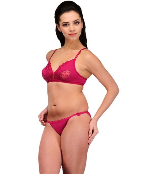 Buy Urbaano Purple Lace Bra And Panty Sets Online At Best Prices In India