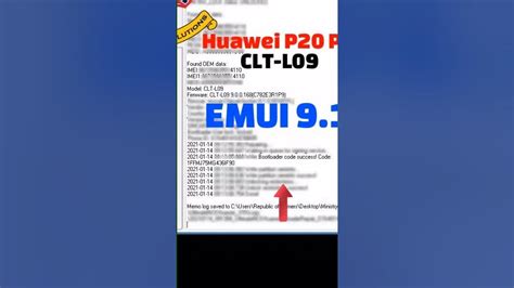 Huawei P20 Pro Bootloader Unlock Code Proofs 1 Clt L29l09l04al00