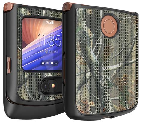 case for motorola razr 5g flip phone nakedcellphone [red] protective snap on hard shell cover