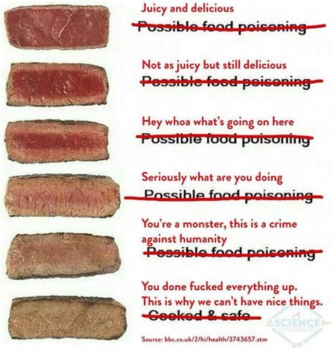 Steak Doneness Chart Ubicaciondepersonascdmxgobmx