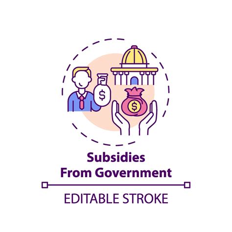 Government Subsidies Concept Icon 2283411 Vector Art At Vecteezy