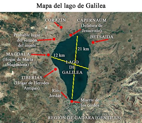 Mapa De Galilea En Tiempos De Jes S