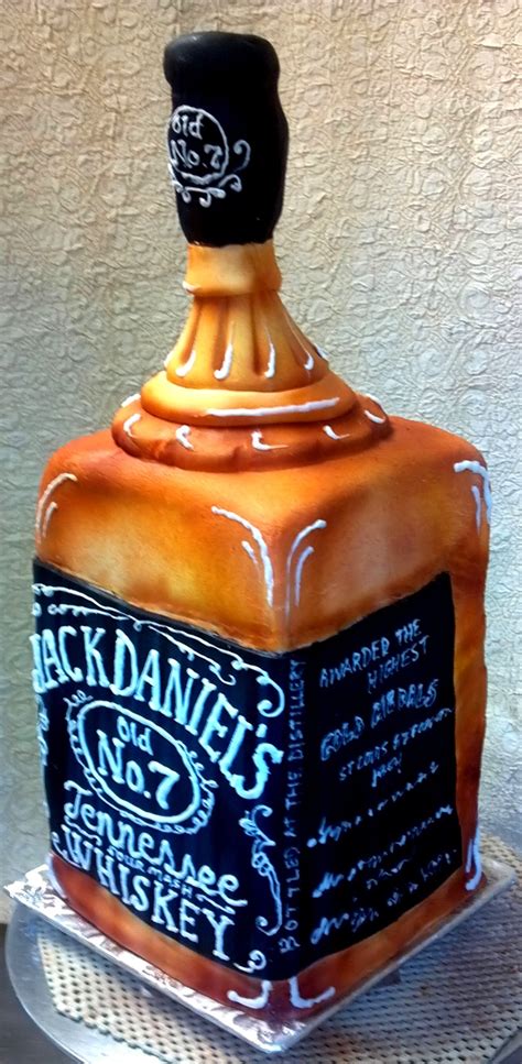 3d Jack Daniels Whiskey Bottle Cake Crafts To Do Pinterest
