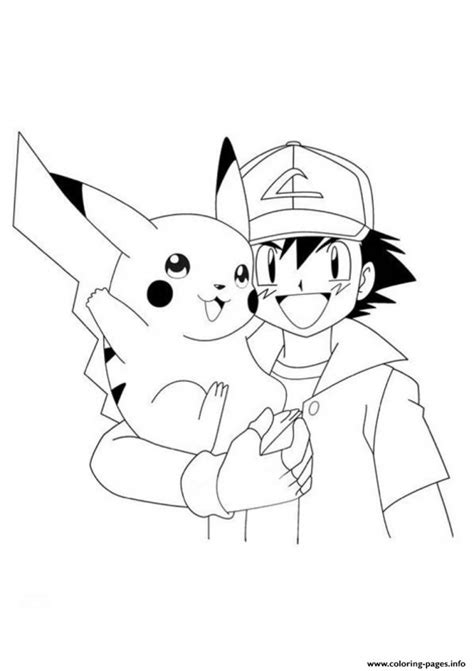 So follow ash and his friends in a series of pokémon coloring pages. Get This ash and pikachu coloring pages a6sfe1